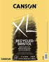 Canson XL Series Recycled Bristol Pad, 11" x 14", Fold-over Cover, 25 Sheets (100510933)