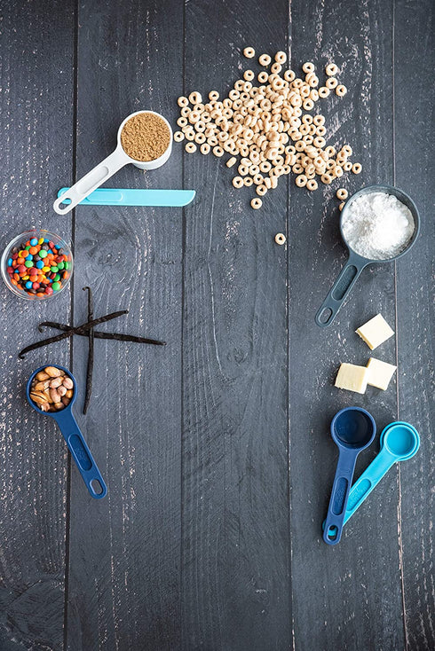 Trudeau Measuring Set, 11 Sizes, Blue