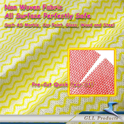 Cleaning Cloths Roll Wipe Sheet, Reusable Wash-Cloth Cleaning Rags, Disposable Dish Cloths for Cleaning Towel, Reusable Paper Towels for Kitchen ( Pack of 3-Rolls, 150-Sheets Total )