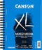 Canson 100510926 XL Mix Media Paper Pad, 98 Pound, 7 x 10 Inch, 60 Sheets