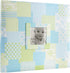 MCS MBI 12.5x13.5 Inch Baby Scrapbook Album with 12x12 Inch Pages with Photo Opening, Blue Quilt Design (860071)