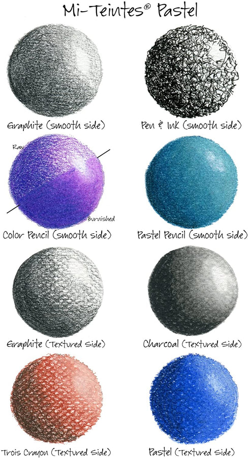 Canson Drawing Pad Mi-Teintes, 12"X16", Colors May Vary