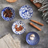 Selamica 2.5oz Ceramic Dip Bowls Set, Porcelain Dip Mini Bowls Soy Sauce Dish, dipping Bowls, Appetizer side dishes for party, family, pack of 6(Vintage Blue)