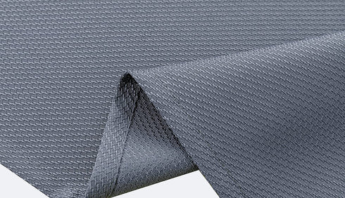 Biscaynebay Textured Fabric Tablecloth 54 X 54 Inches Square, Dark Grey Water Resistant Spill Proof Tablecloths for Dining, Kitchen, Wedding and Parties, Machine Washable