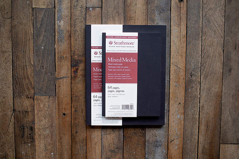 Strathmore 567-5-1 Softcover Mixed Media Art Journal, 8" x 5.5", White, 32 Sheets