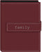 Pioneer Photo Albums EXP-46/BF 36-Pocket 4 by 6-Inch Embroidered "Family" Strap Sewn Leatherette Cover Photo Album, Mini, Burgundy