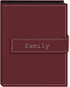 Pioneer Photo Albums EXP-46/BF 36-Pocket 4 by 6-Inch Embroidered "Family" Strap Sewn Leatherette Cover Photo Album, Mini, Burgundy