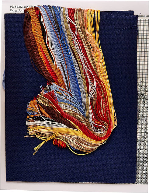 Janlynn Counted Cross Stitch Kit, Kneeling Santa